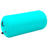 Vidaxl gymnastikrolle med pumpe oppustelig 120x75 cm pvc grøn