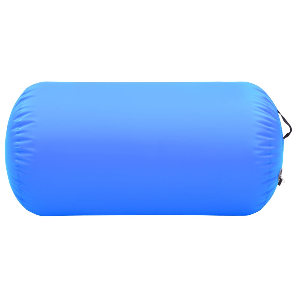 Vidaxl Gymnastics Rola z nadmuchiwaną pompą 120x75 cm PVC Blue