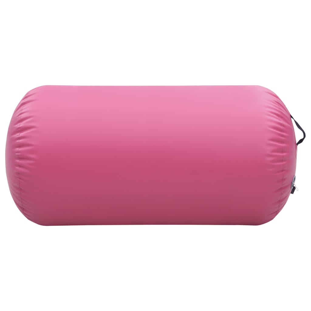 Vidaxl Gymnastics Roll med pump Uppblåsbar 120x90 cm PVC Pink