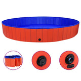 Vidaxl Dog Swimming Pool sammenleggbar 300x40 cm PVC rød