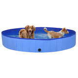 Vidaxl Dog Swimming Pool sammenleggbar 200x30 cm PVC Blue