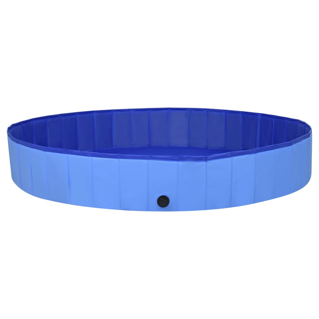 Vidaxl Dog Swimming Pool sammenleggbar 200x30 cm PVC Blue