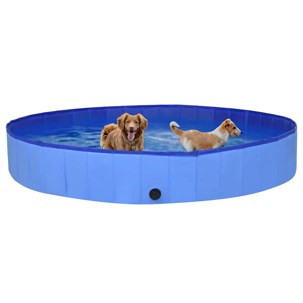 VidaXL Dog swimming pool Collapsible 300x40 cm PVC Blue