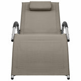 Vidaxl ligbedden 2 st textileen taupe en grijs