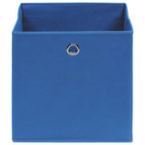 Scatole di archiviazione Vidaxl 4 pezzi 28x28x28 cm tessuto non tessuto blu