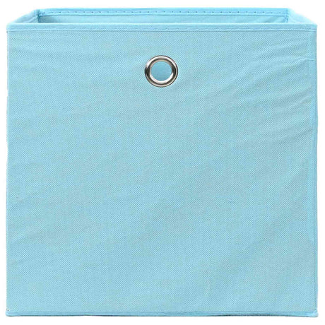 Vidaxl opbergboxen 4 st 28x28x28 cm nonwoven stof babyblauw