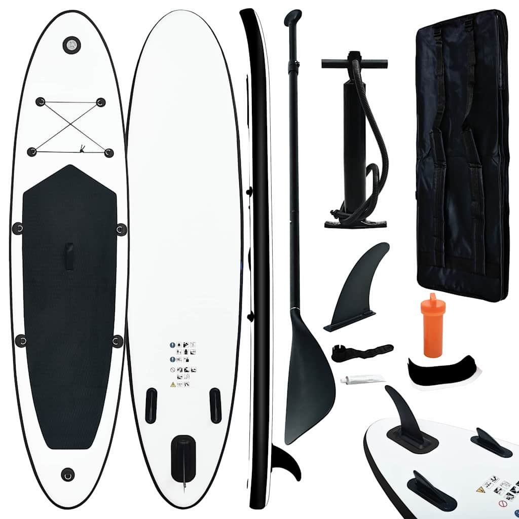 Vidaxl Stand-up padleboard Inflatable black and white