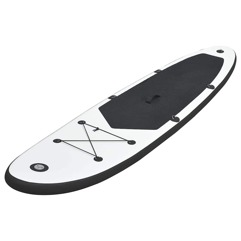 Vidaxl Stand Up Paddleboard Set oppblåsbart svart og hvitt