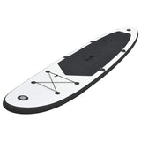 Vidaxl stand up paddleboardset opblaasbaar zwart en wit