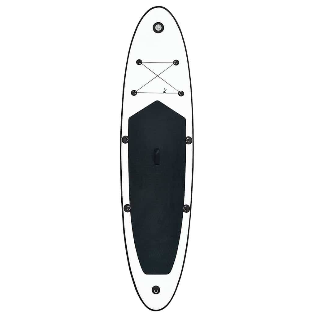 Vidaxl stand up paddleboard set gonflable noir et blanc