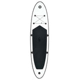 Vidaxl Stand Up Paddleboard Set gonfiabile in bianco e nero