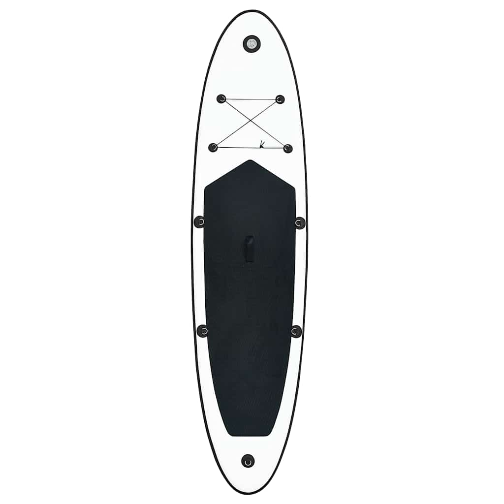 Vidaxl Stand Up Paddleboard Set Oppustelig sort og hvid