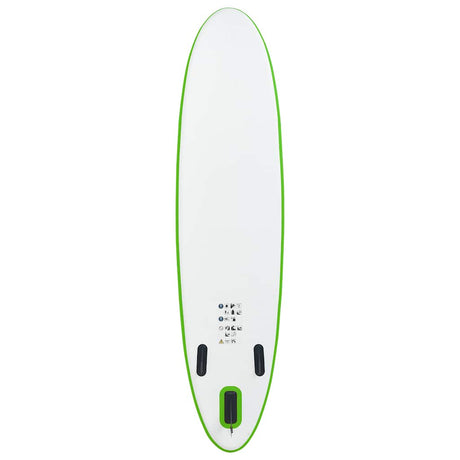 Vidaxl stand up paddleboardset opblaasbaar groen en wit