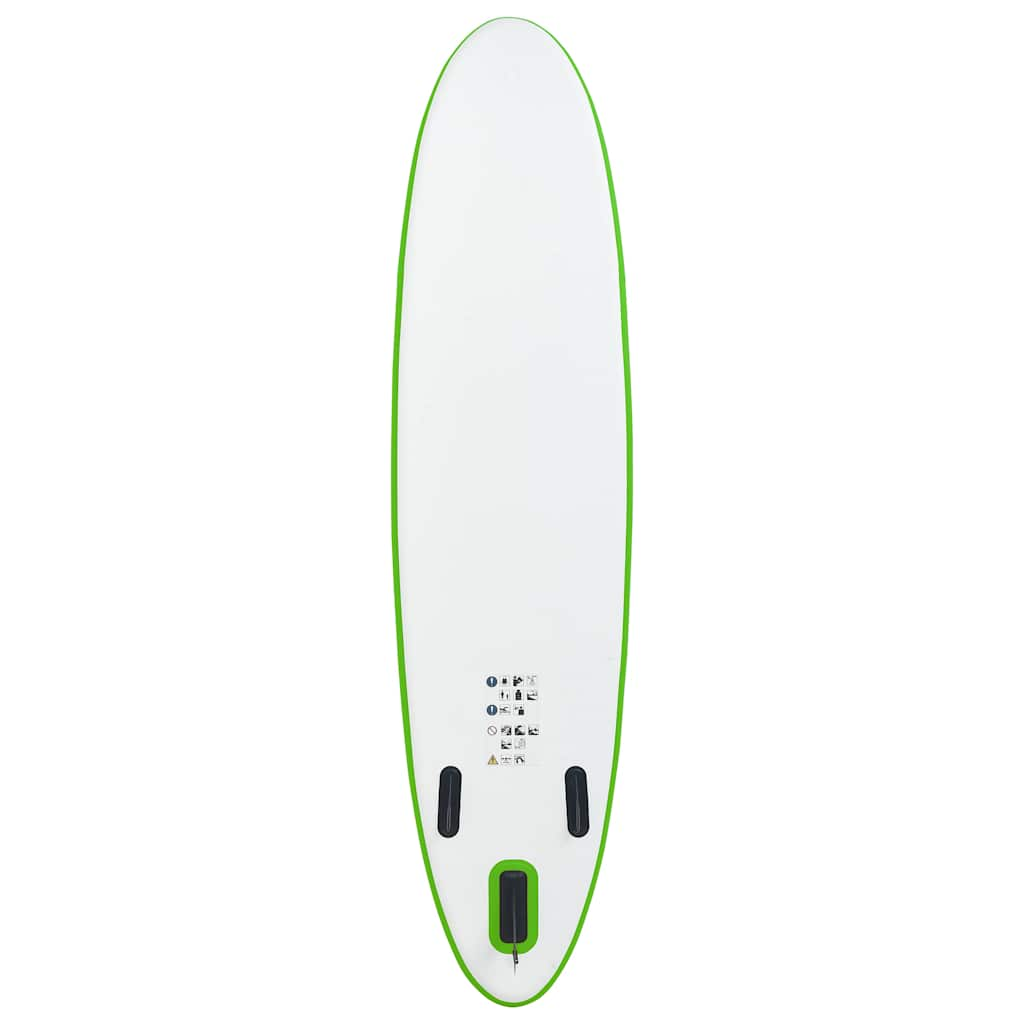 Vidaxl Stand Up Paddleboard Set nafukovací zelená a bílá