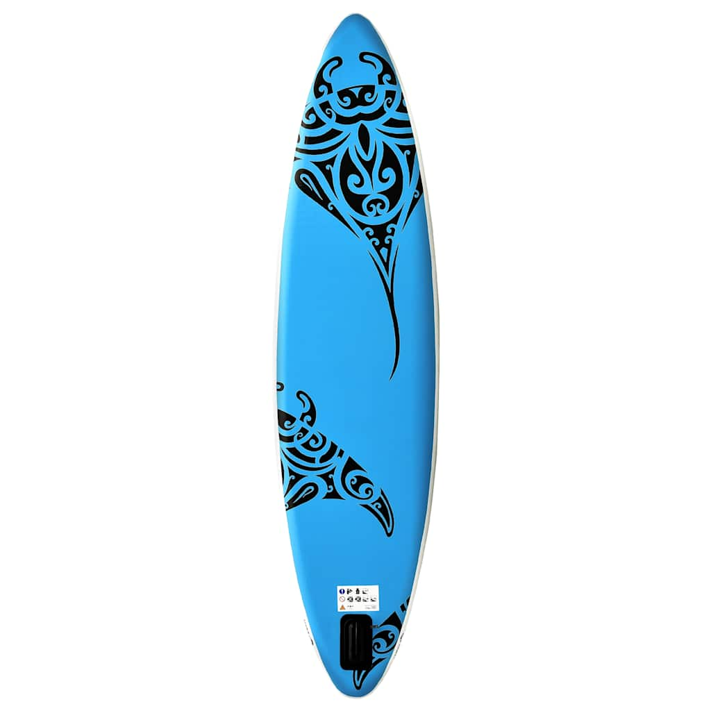 Vidaxl Stand Up Paddleboard Set gonfiabile 305x76x15 cm blu