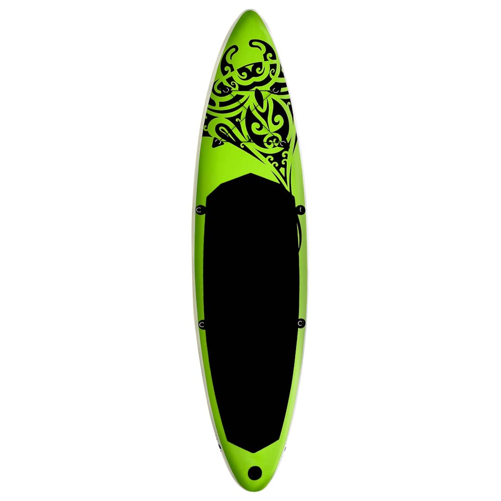 Vidaxl Stand up paddleboard set uppblåsbar 305x76x15 cm grön