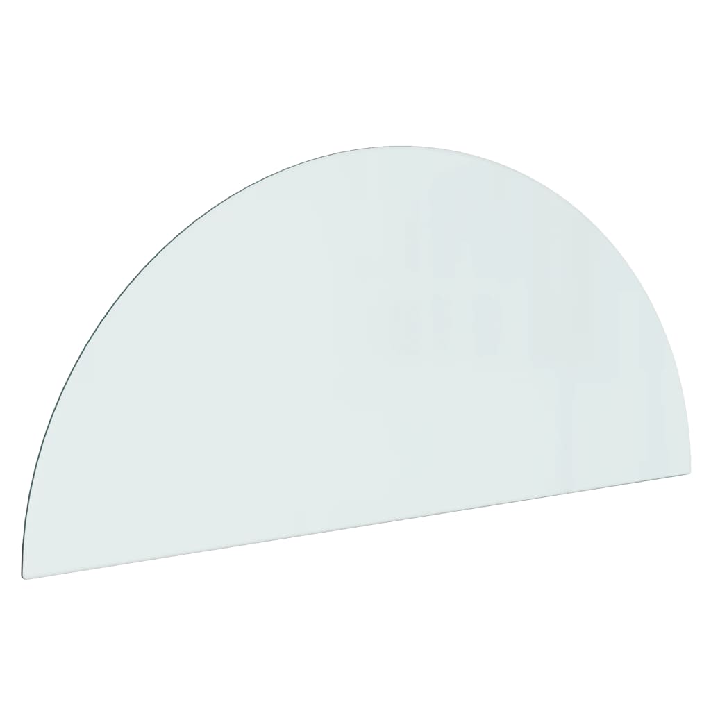 Vidaxl glass plate for fireplace Half -round 1200x500 mm