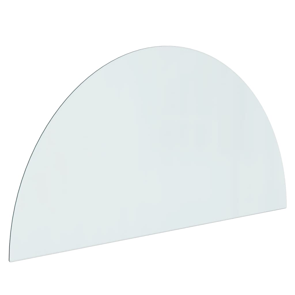 Vidaxl glass plate for fireplace Half -round 1200x600 mm