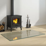 Vidaxl glass plate fireplace rectangular 100x60 cm