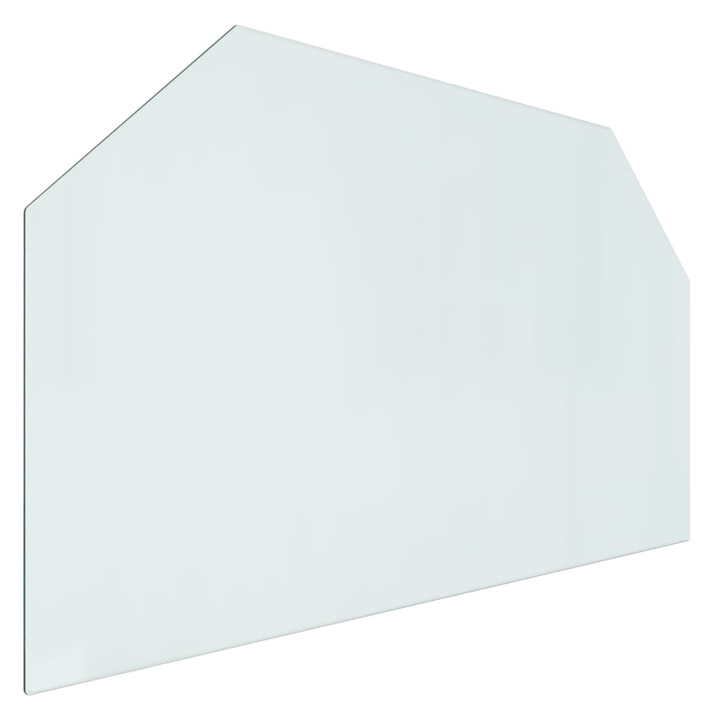 Vidaxl glass plate fireplace hexagonal 100x60 cm