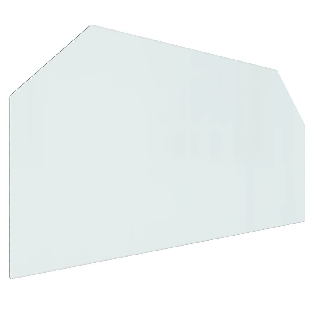 Vidaxl glass plate fireplace hexagonal 120x60 cm