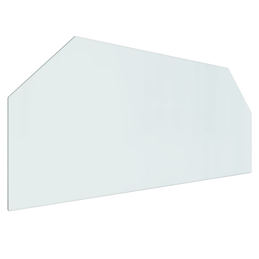 Vidaxl glass plate fireplace hexagonal 120x50 cm