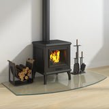 Vidaxl glass plate fireplace 120x60 cm