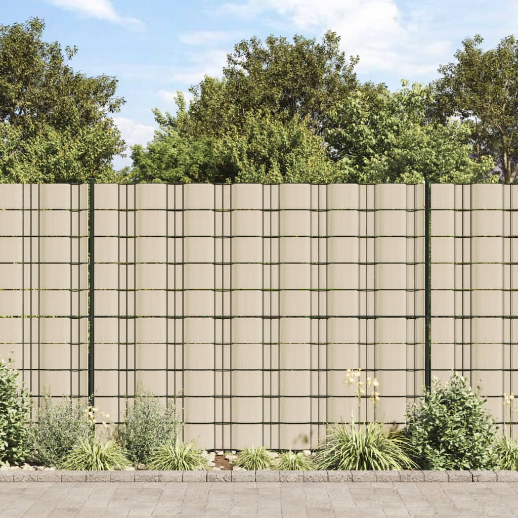 Vidaxl Garden Screen 70x0.19 M PVC Cream -Colored