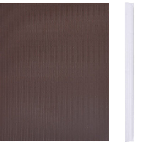 Vidaxl privacystrip 35x0,19 m pvc bruin