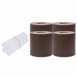 Vidaxl privacystrips 35x0,19 m pvc bruin