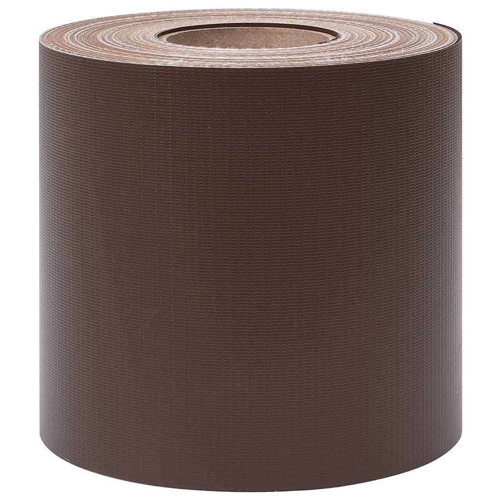 Vidaxl privacystrips 35x0,19 m pvc bruin