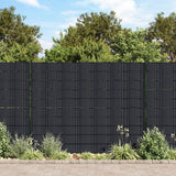 Vidaxl Garden Screens 4 St 35x0.19 M PVC Matt Gris foncé