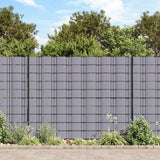 Vidaxl garden screens 4 st 35x0.19 m PVC matt light gray