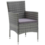 Vidaxl tuinstoelen 4 st poly rattan grijs