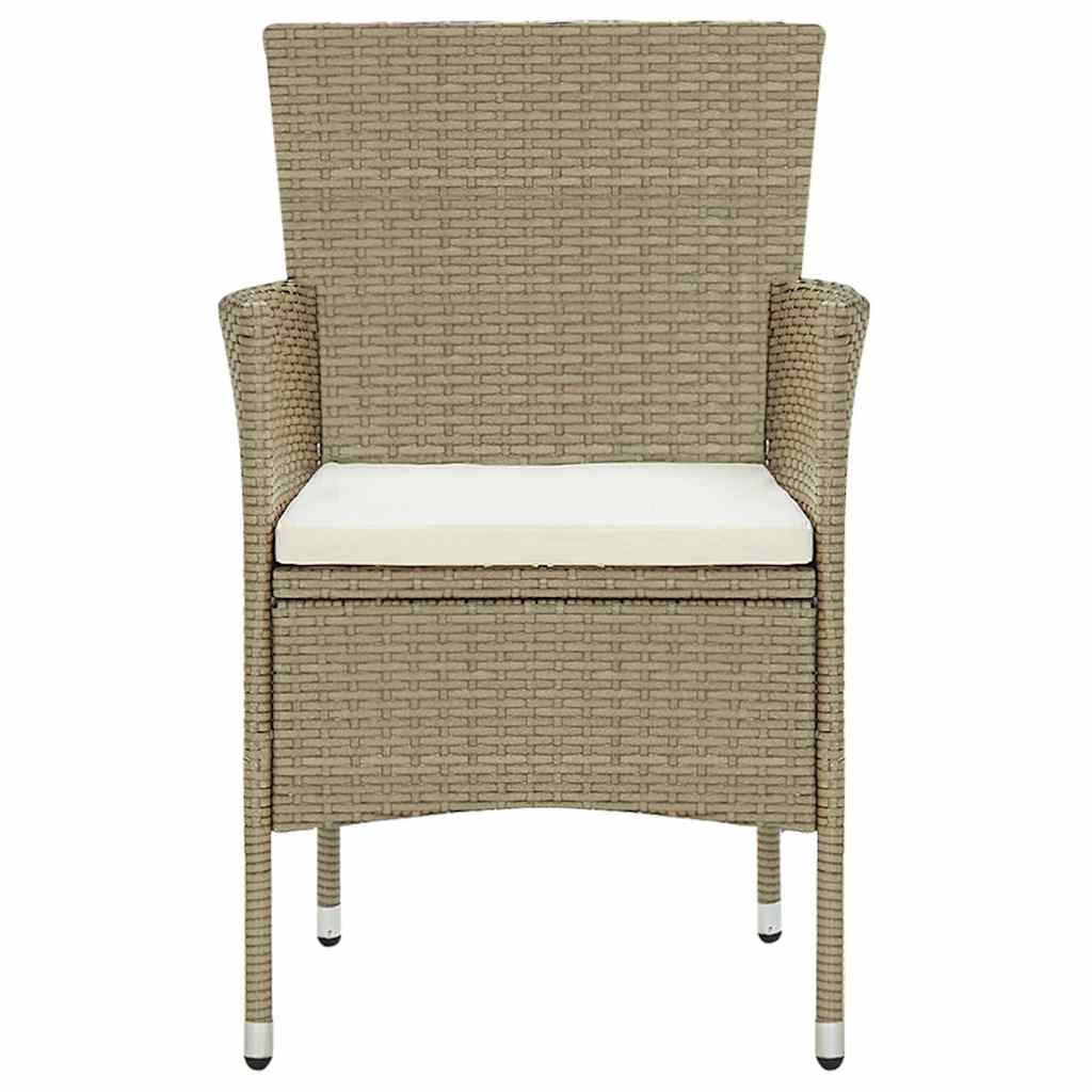 Vidaxl tuinstoelen 4 st poly rattan beige