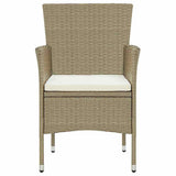 Vidaxl tuinstoelen 4 st poly rattan beige