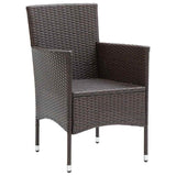 Vidaxl tuinstoelen 4 st poly rattan bruin