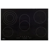 Vidaxl Ceramic Hob 5 Zonas de cocina Control táctil 8500 W 90 cm