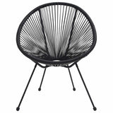Vidaxl maanstoelen 2 st rattan zwart