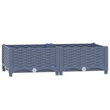 Vidaxl Planter elevado 80x40x23 cm de polipropileno