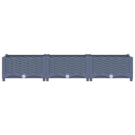 Vidaxl plantenbak verhoogd 120x40x23 cm polypropyleen