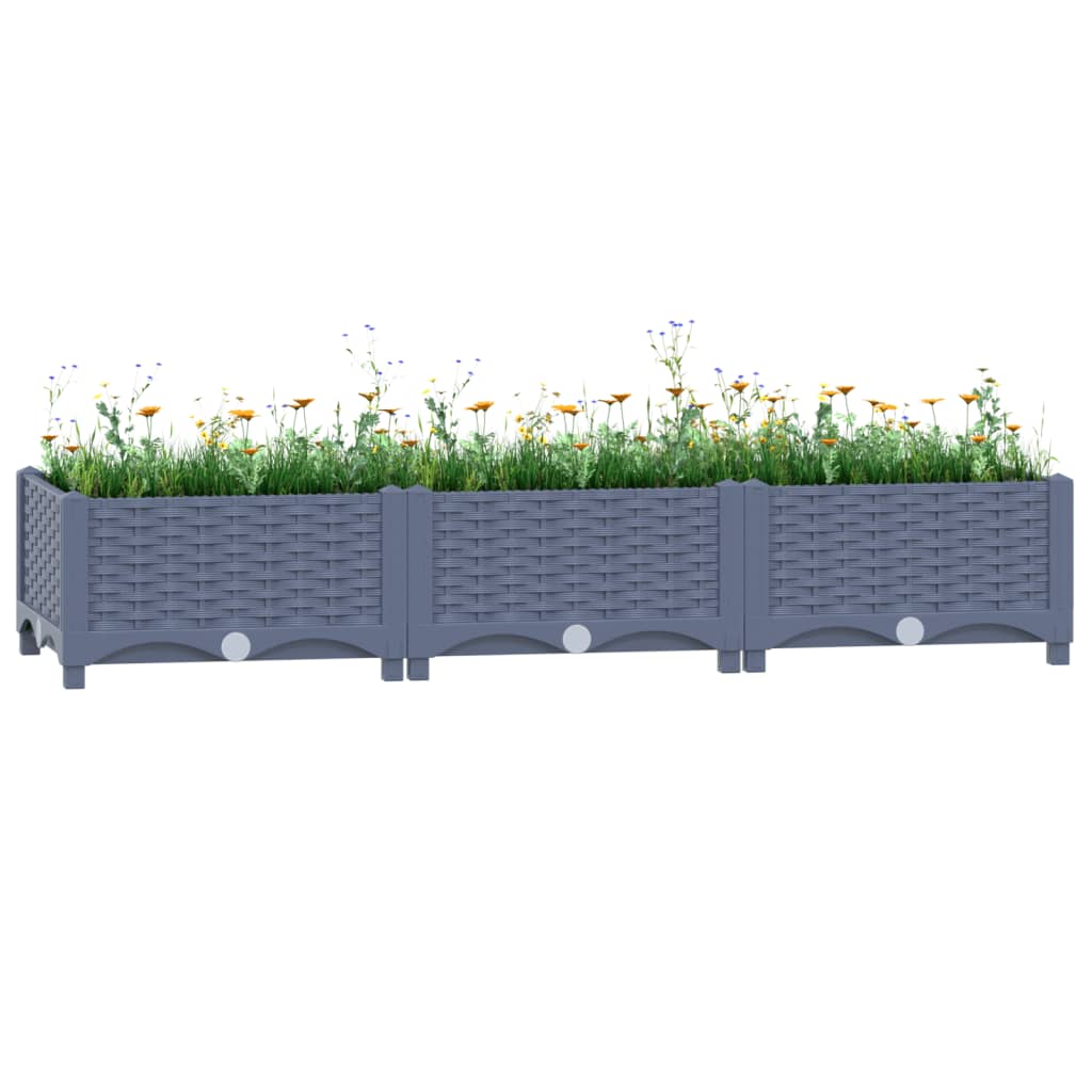 Vidaxl Planter enlevé 120x40x23 cm en polypropylène