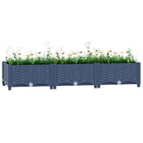 Vidaxl plantenbak verhoogd 120x40x23 cm polypropyleen