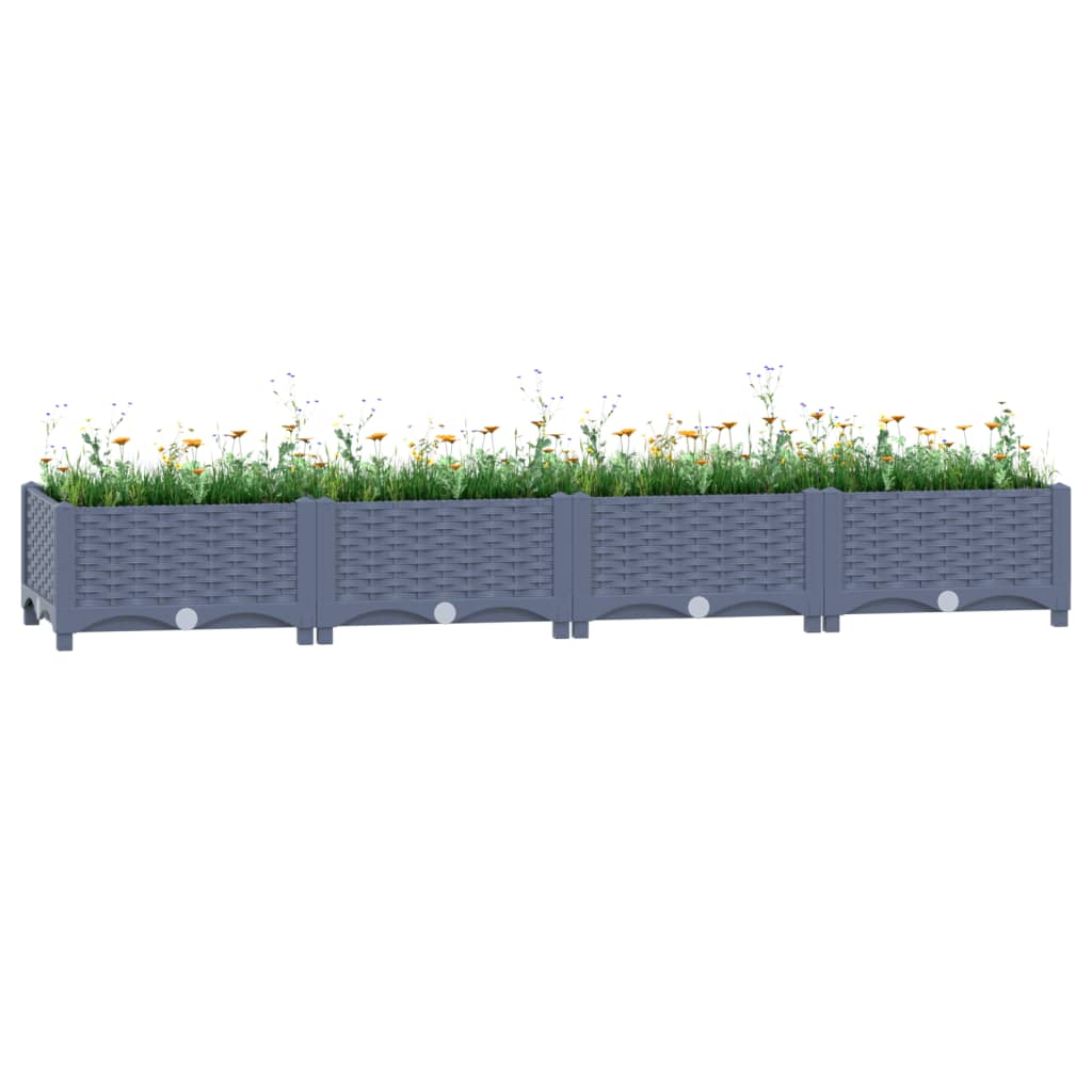 Vidaxl Planter hævet 160x40x23 cm polypropylen