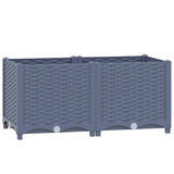 Vidaxl Planter setzt 80x40x38 cm Polypropylen