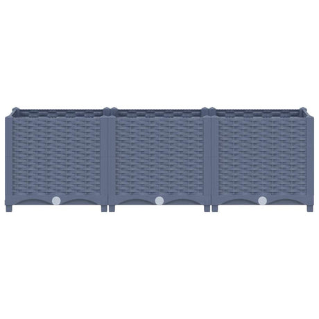 Vidaxl plantenbak verhoogd 120x40x38 cm polypropyleen
