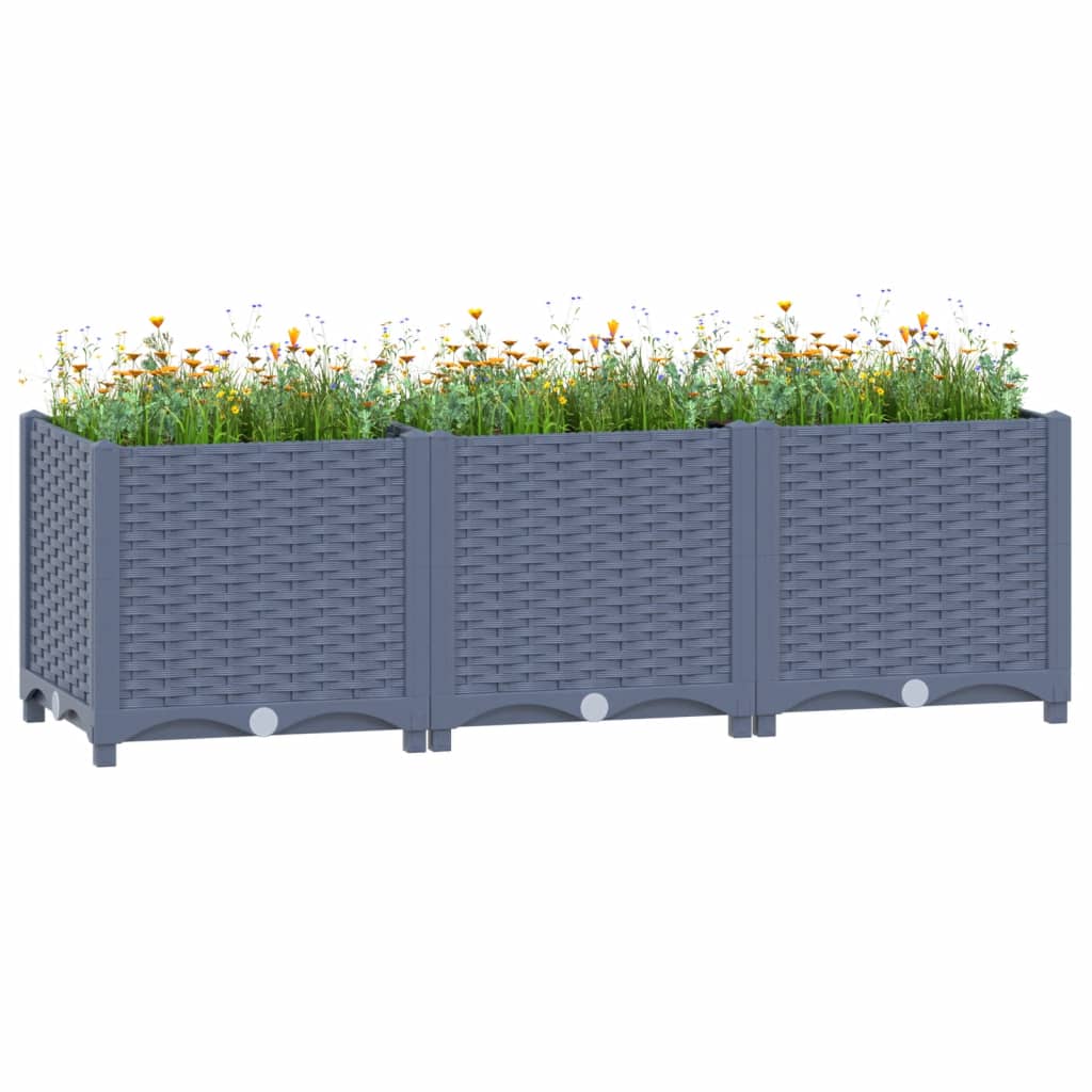 Vidaxl Planter enlevé 120x40x38 cm en polypropylène