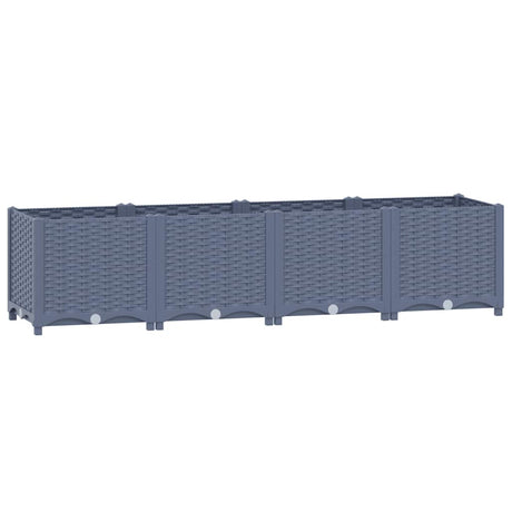 Vidaxl plantenbak verhoogd 160x40x38 cm polypropyleen