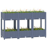 Vidaxl Planter huet 120x4xx71 cm Polypropylen opgehuewen