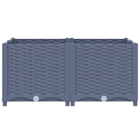 Vidaxl plantenbak verhoogd 80x80x38 cm polypropyleen